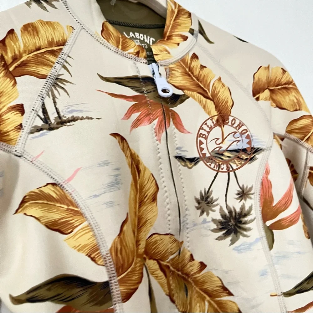 Billabong Tropical Surf Capsule "Peeky" 1mm Wetsuit Jacket Canvas Neo 2 - Picture 3 of 8